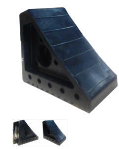 WHEEL CHOCK 200X100X150 MM BLACK