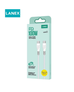 LANEX Cable LS29 LS29M MicroUSB LS29C Type-C LS29L Lightning LS29CC TypeC-C LS29CL Typec to Lightning 1M solid durable fast chargingColor LS29CC TypeC-TypeC
