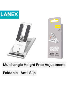 LANEX Dudukan Telepon Desktop LZ12 Lipat Putih