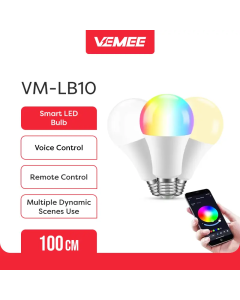 VeMee VM-LB10 Smart LED Bluetooth 9W Light Bulb RGB