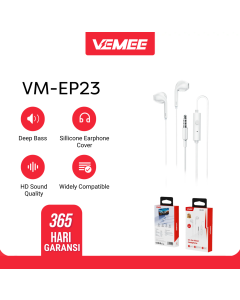 VeMee VM-EP23 Wired earphone on-ear 3.5mm WHITE