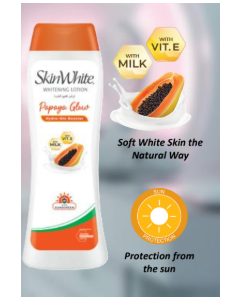 SKINWHITE PAPAYA GLOW LOT SPF10 350MLX12 IOD