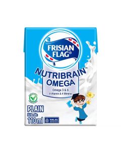 Susu Cair Nutribrain Plain Milk 110 ml Frisian Flag
