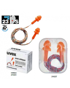 Hearing Protection Art 2111201 Whisper Earplug With Cord (Uvex)