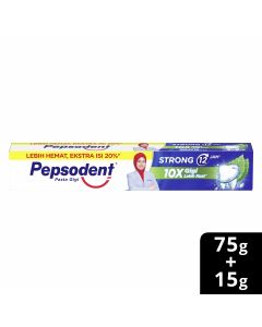 Pepsodent Strong 12 Jam 72x(75g+15g)